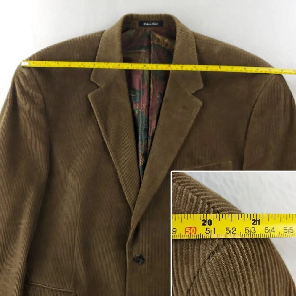Lauren Ralph Lauren Corduroy Sport Coat Blazer Jacket 2 Button Men's 48R